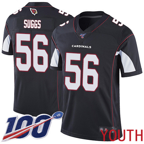 Arizona Cardinals Limited Black Youth Terrell Suggs Alternate Jersey NFL Football #56 100th Season Vapor Untouchable